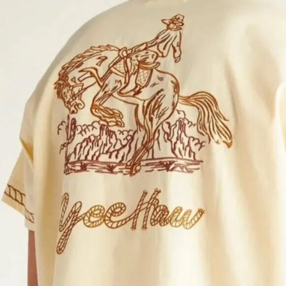 Free People The Tales Yeehaw Embroidered Cowboy Shirt 🤠 - Picture 3 of 12